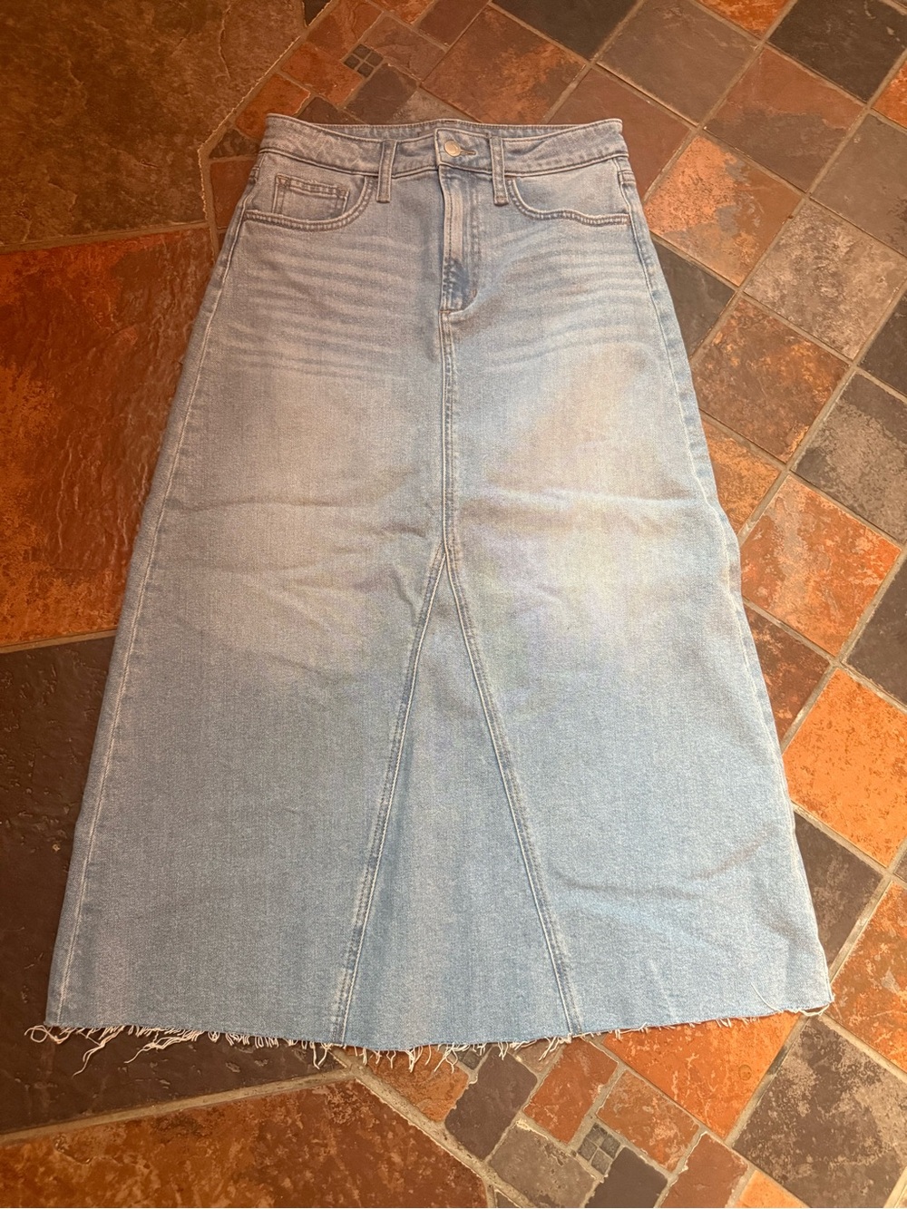 Joe’s Jeans Daria Denim Maxi Skirt Light Wash Size 27
